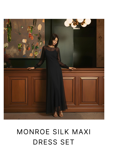 Monroe Silk Maxi Dress Set (2-Piece)