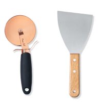 Scraper and rose gold cutter