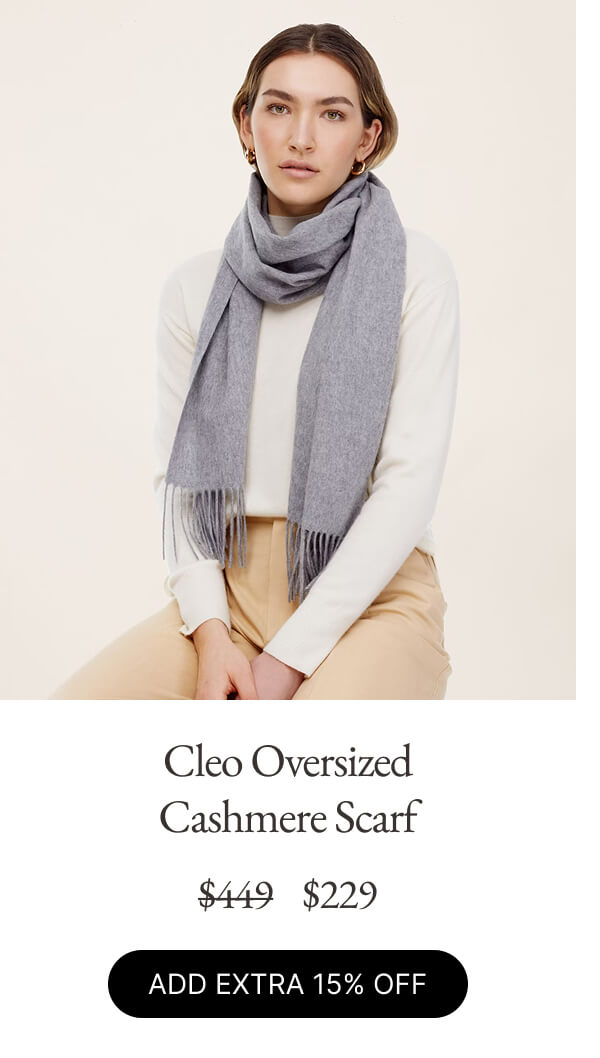 Cleo Oversized Cashmere Scarf
