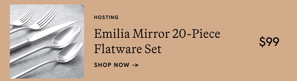 Emilia Mirror 20-Piece Flatware Set