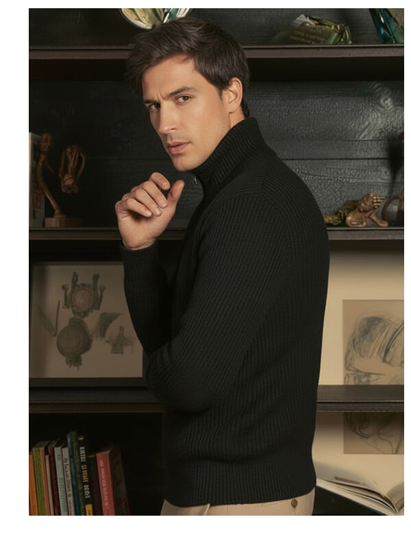 Shane Cashmere Quarter Zip Pullover