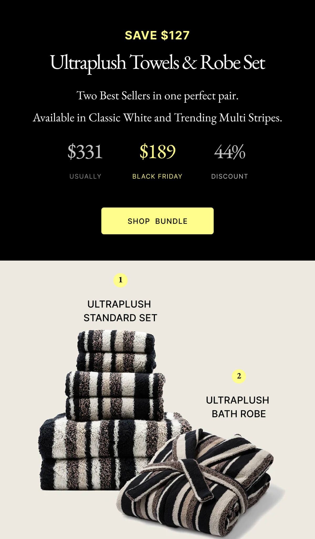 Ultraplush Towels & Robe Set