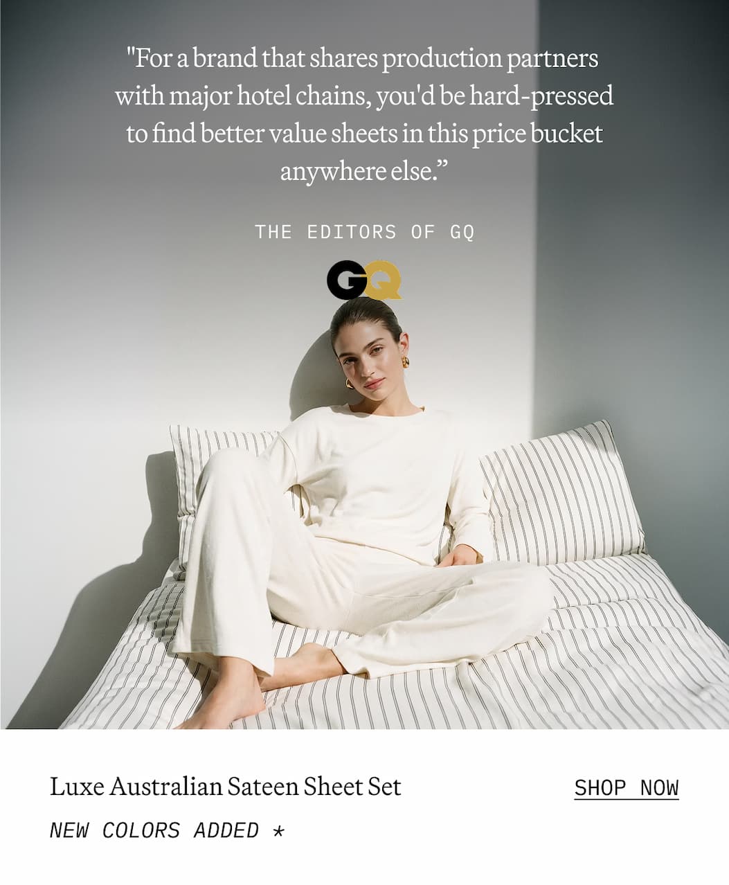 Luxe Australian Sateen Sheet Set                                     SHOP NOW