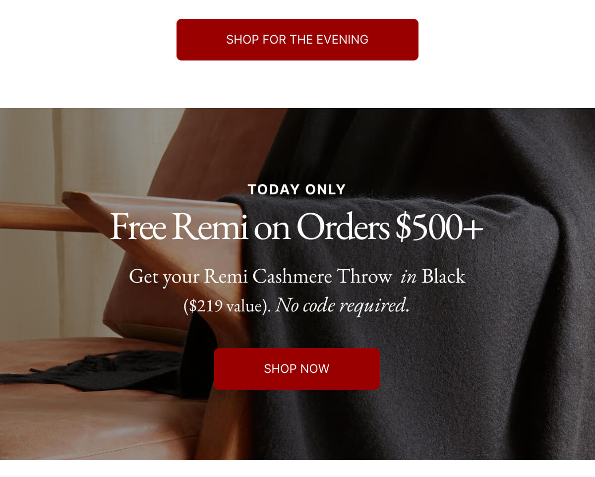 Free Remi on Orders $500+