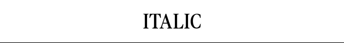 ITALIC