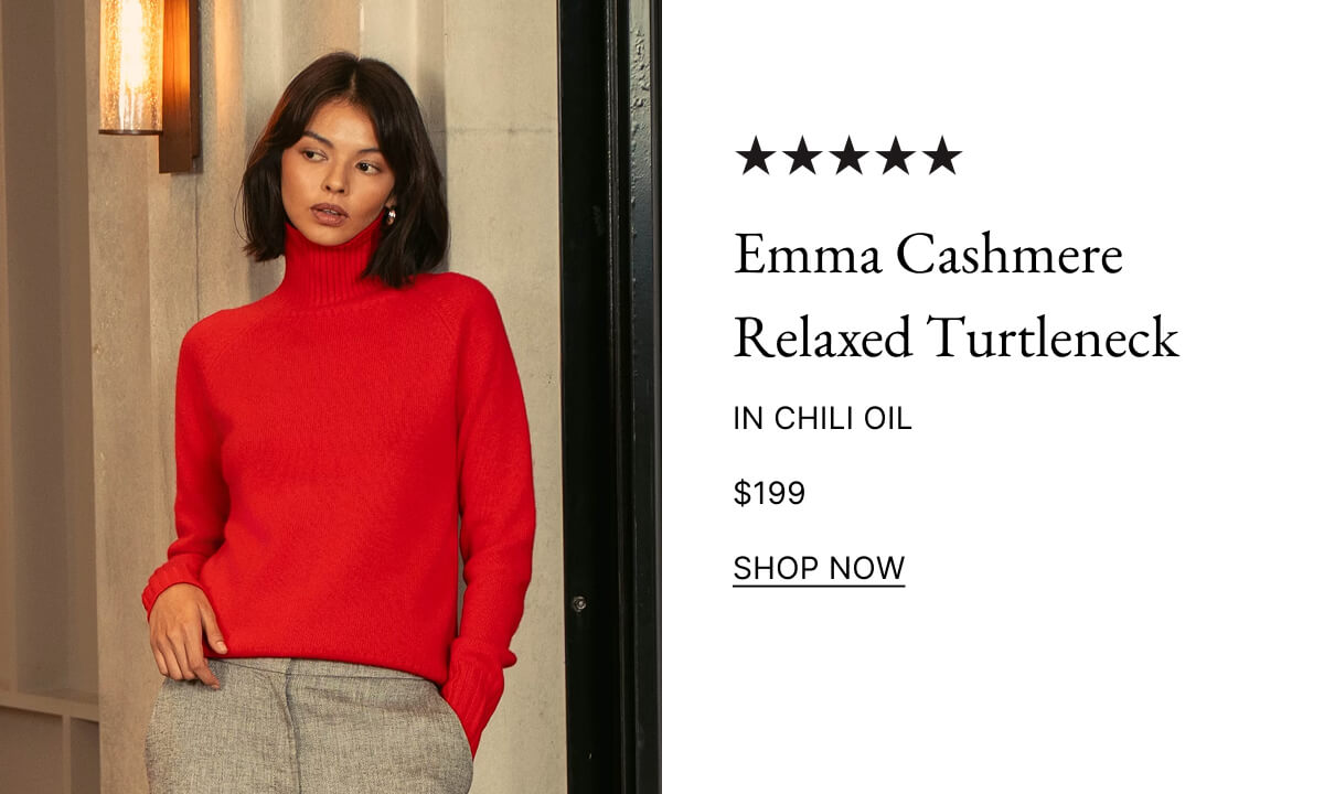 Emma Cashmere Relaxed Turtleneck SHOP NOW