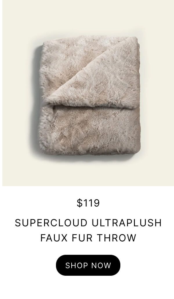 Supercloud Ultraplush Faux Fur Throw