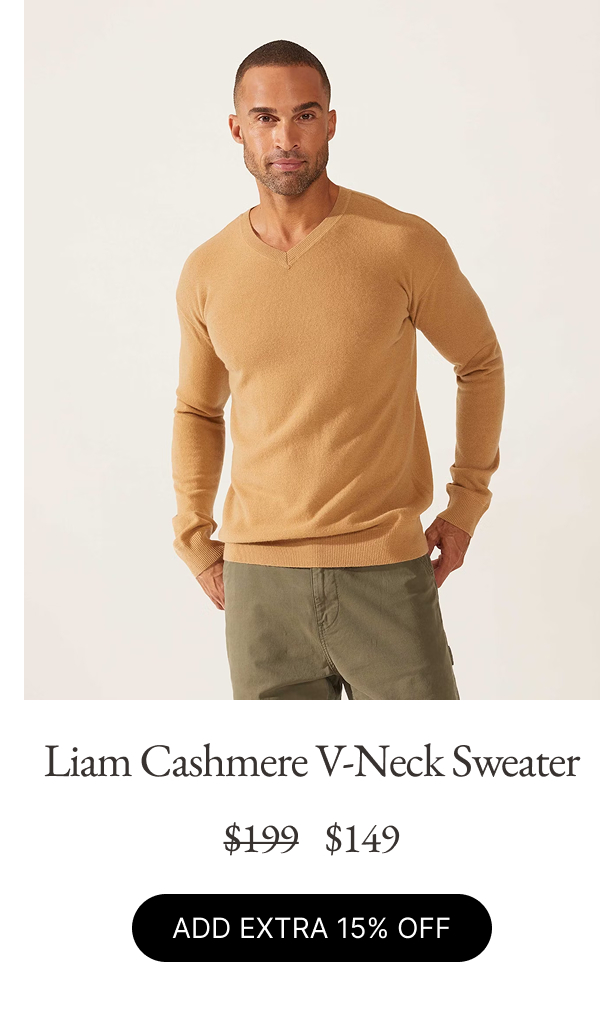 Liam Cashmere V-Neck Sweater