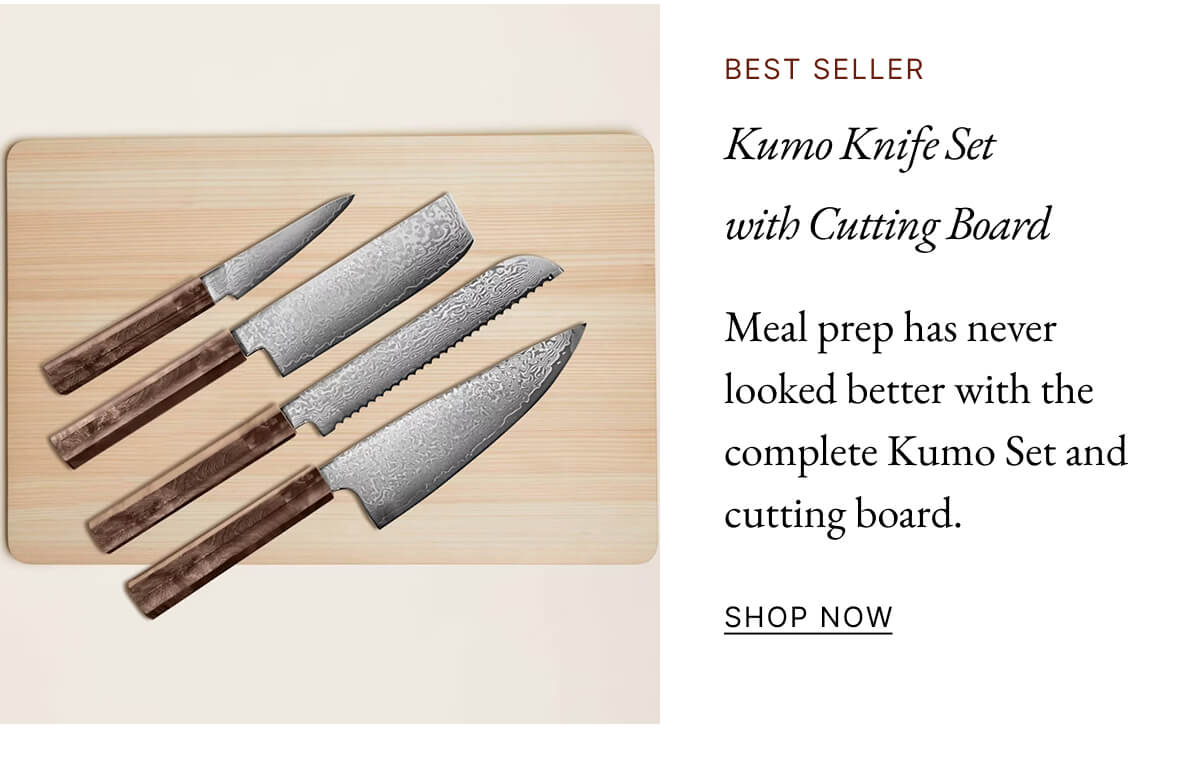 Kumo Knife Set with Cutting Board