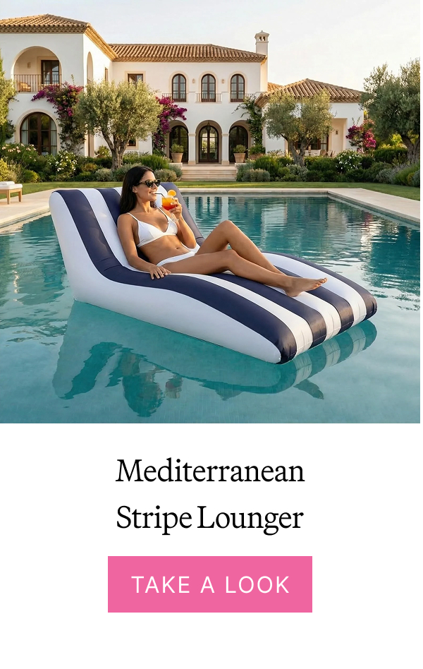 Mediterranean Stripe Lounger