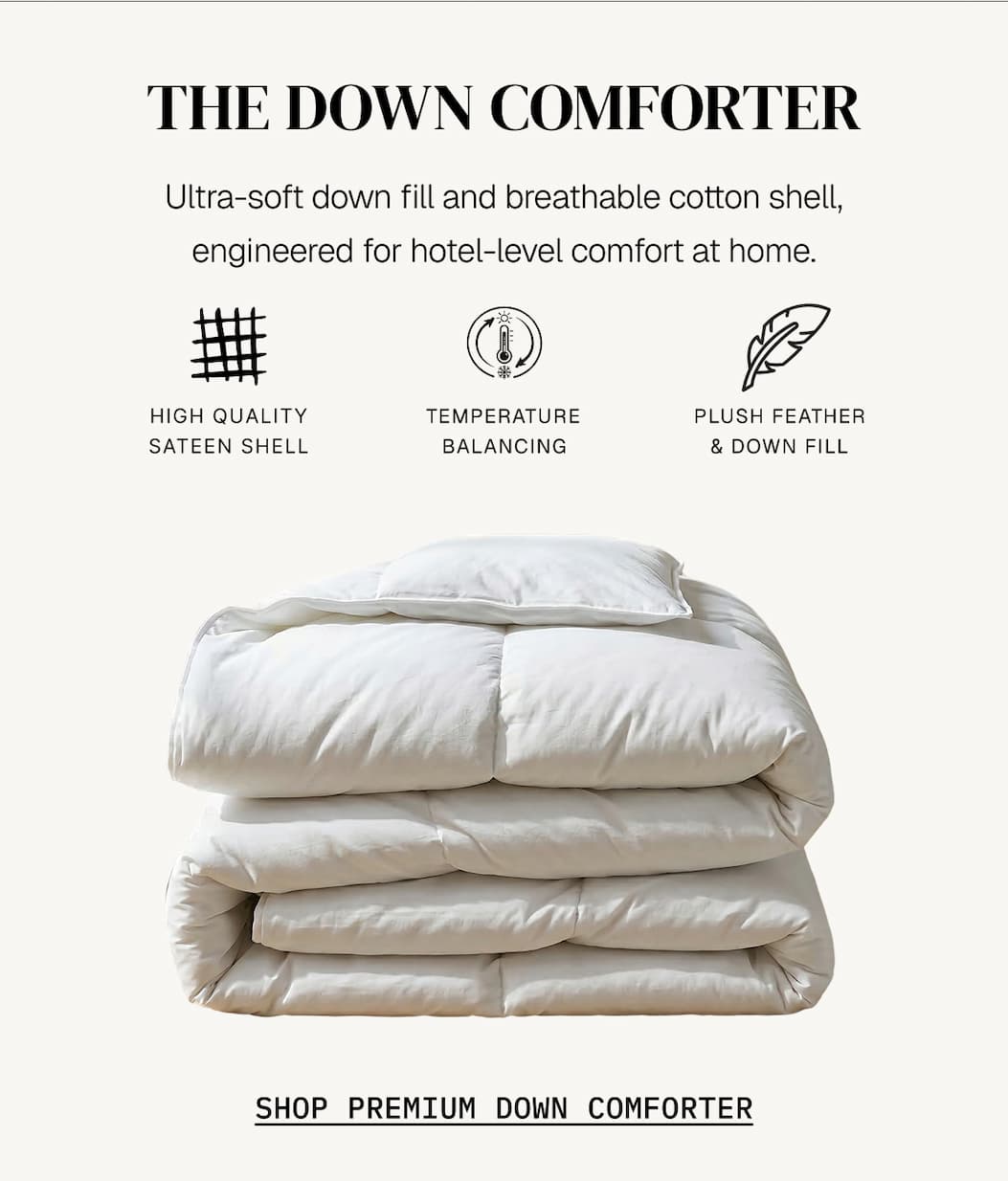 THE DOWN COMFORTER