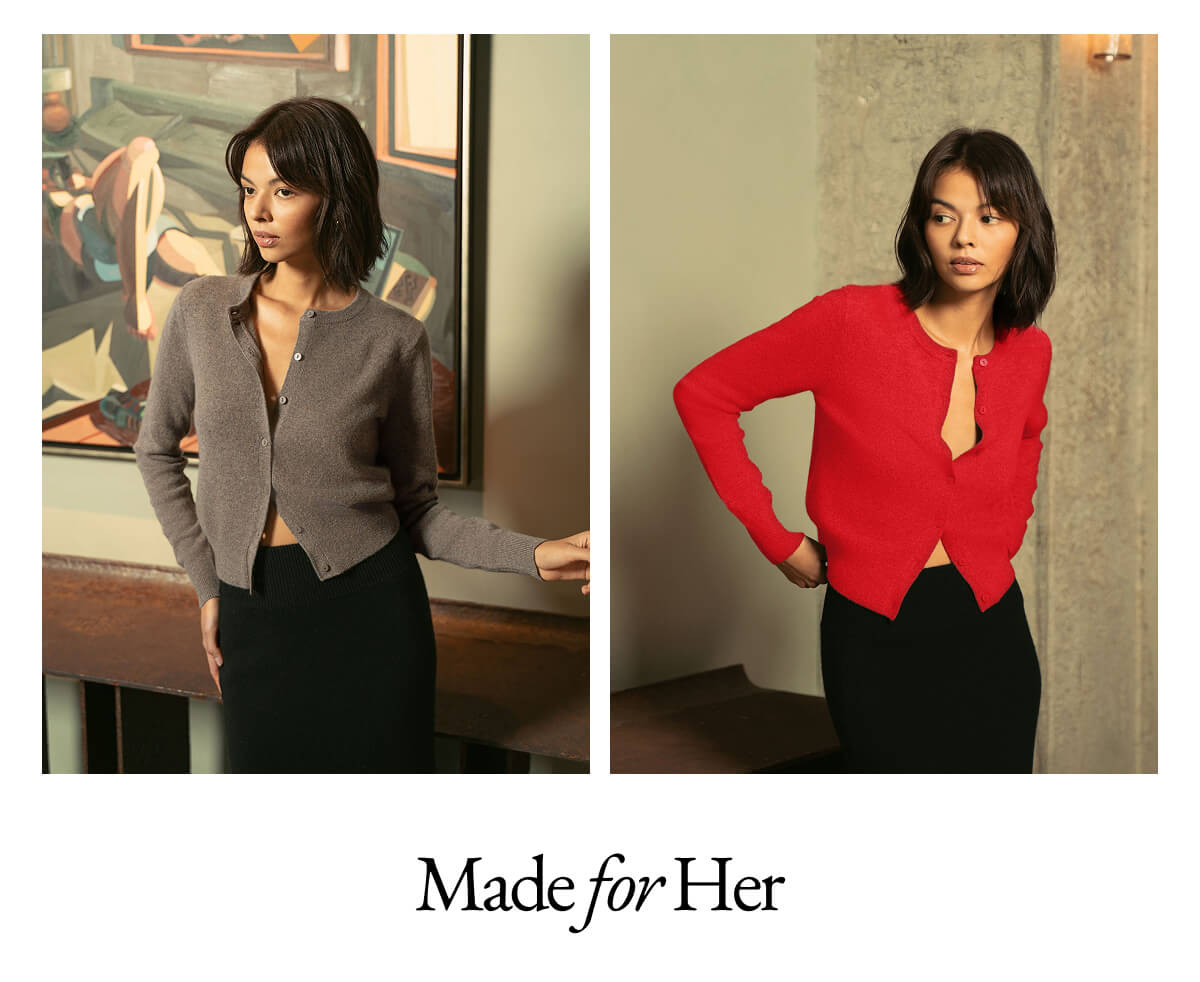 SADIE CASHMERE CREW CARDIGAN