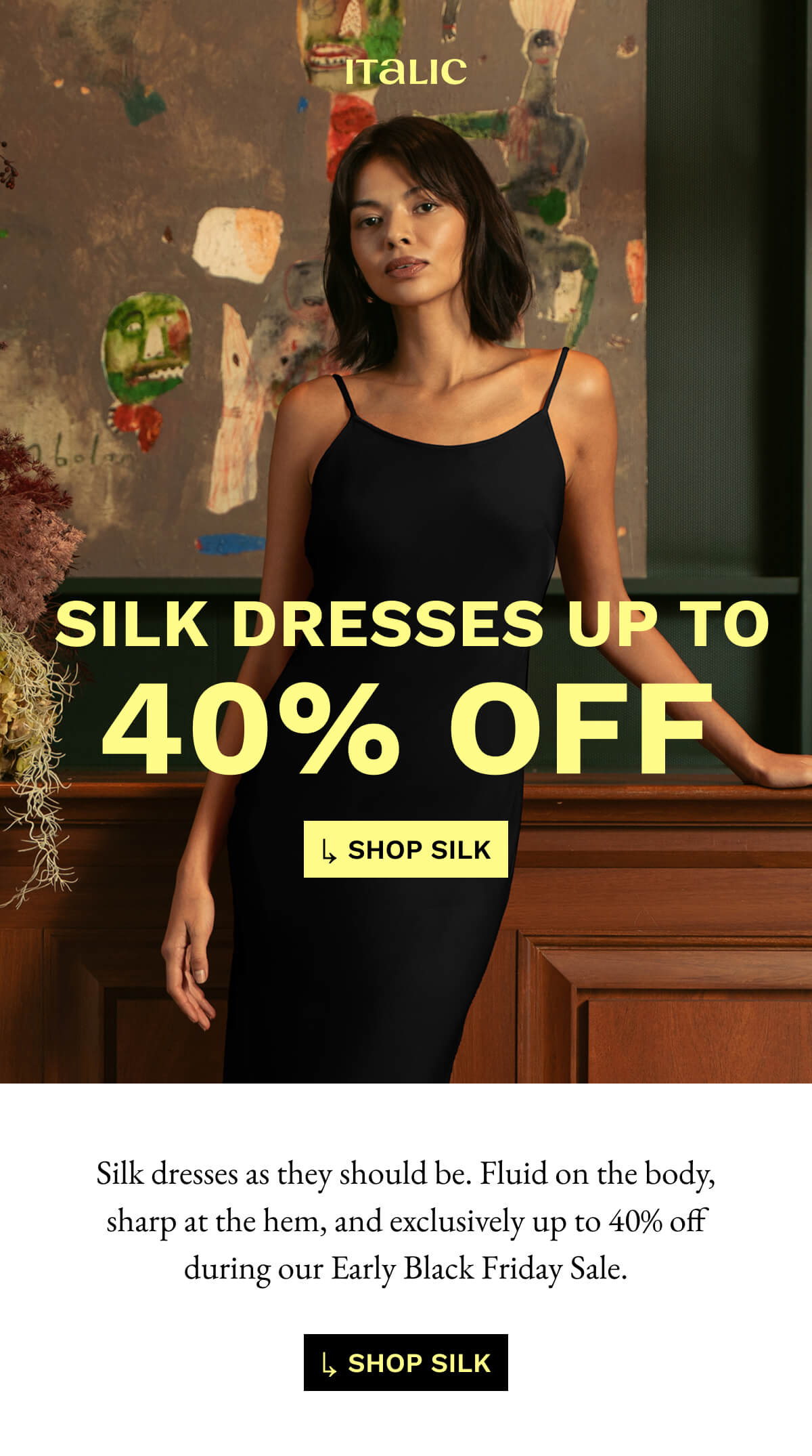 Italic | Silk Dresses Up To 40% Off