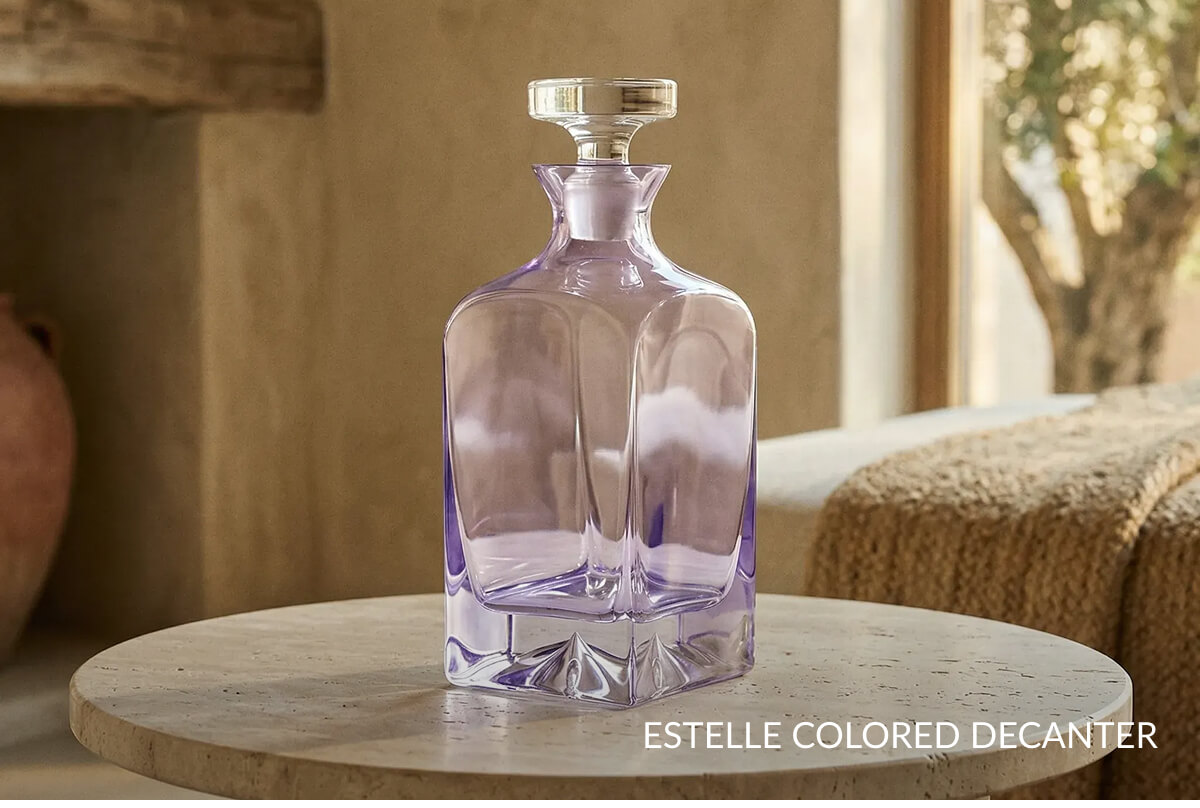 ESTELLE COLORED DECANTER