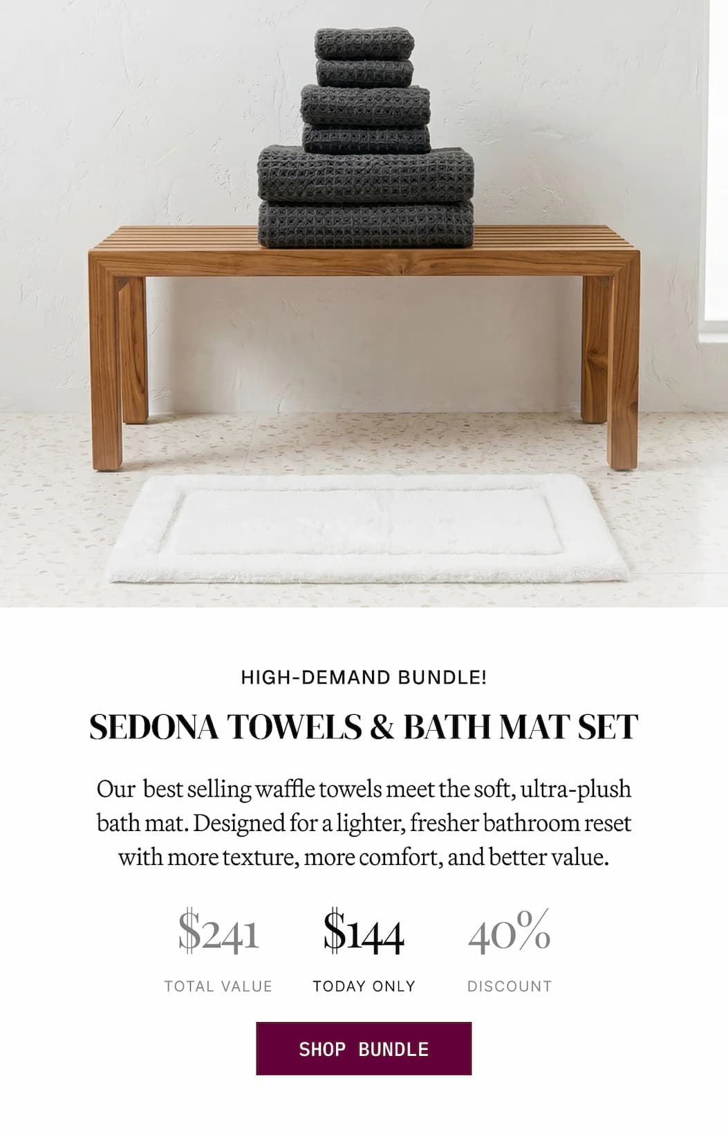 Sedona Towels & Bath Mat Set