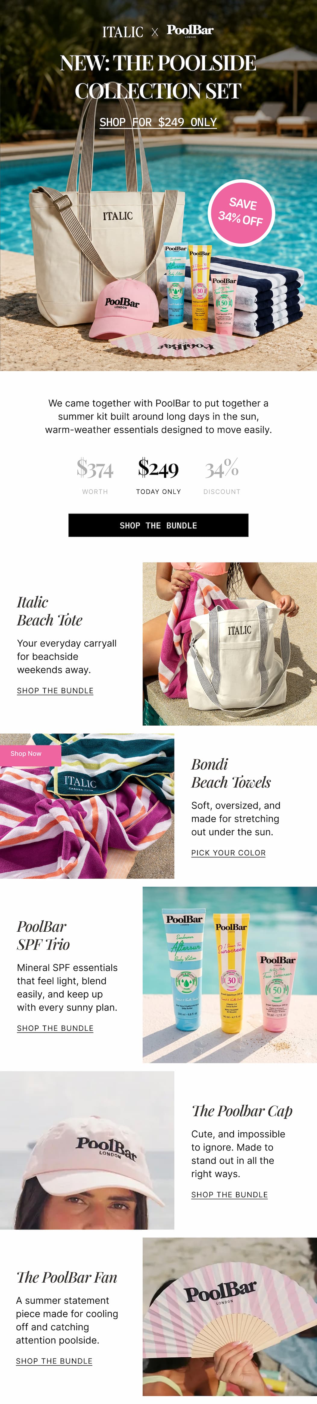 ITALIC | Midweek Drop: The Poolside Collection Set
