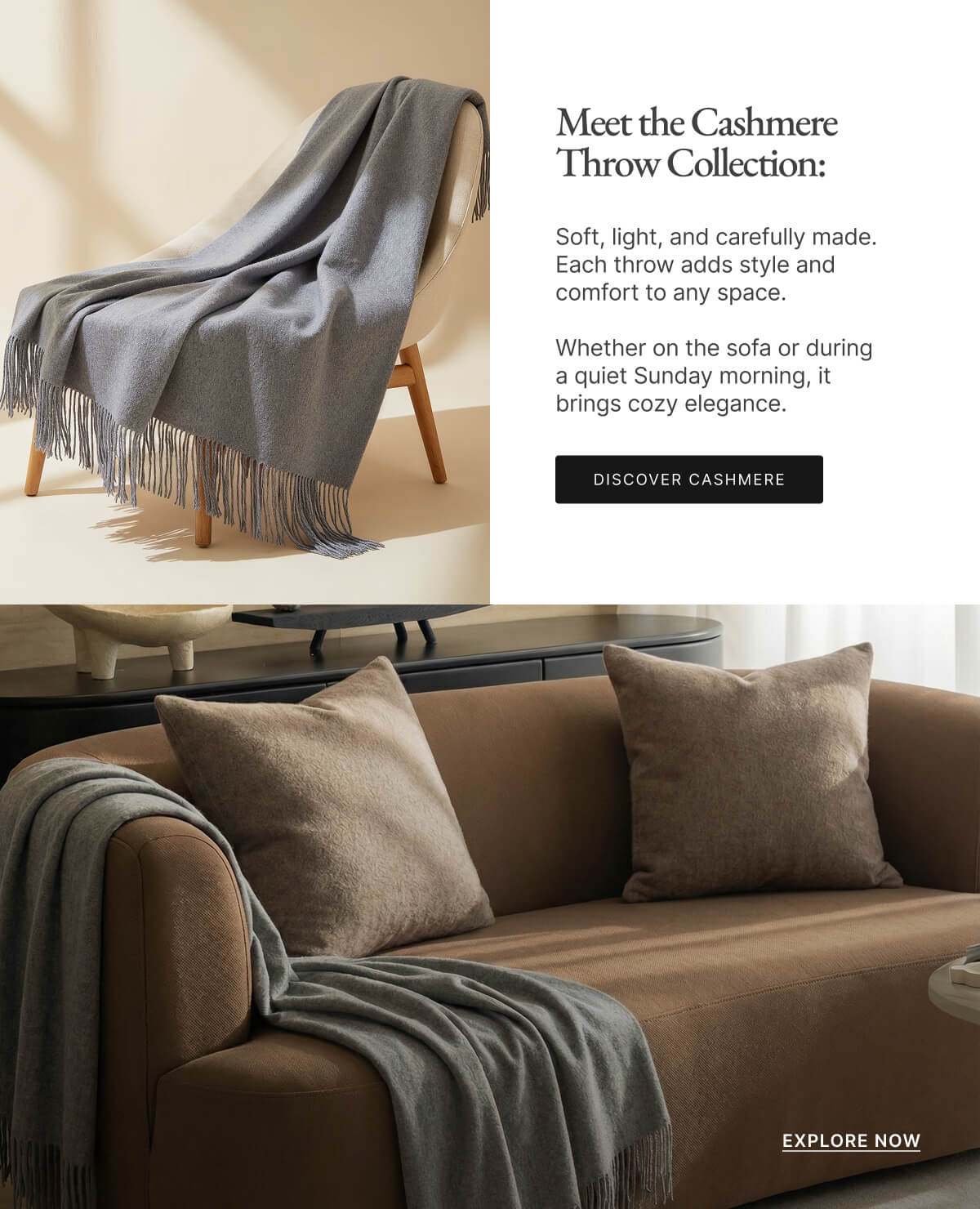Cashmere Throw Collections