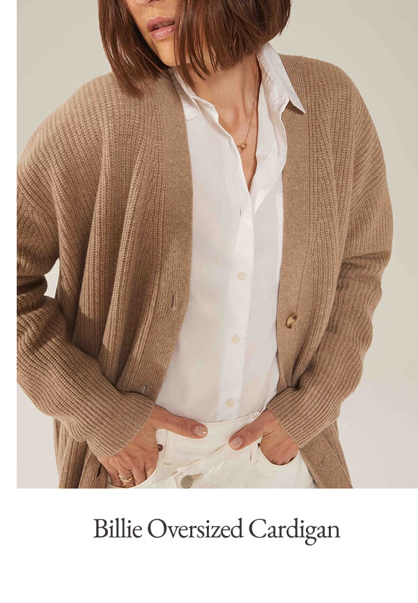Billie Chunky Oversized Cashmere Cardigan