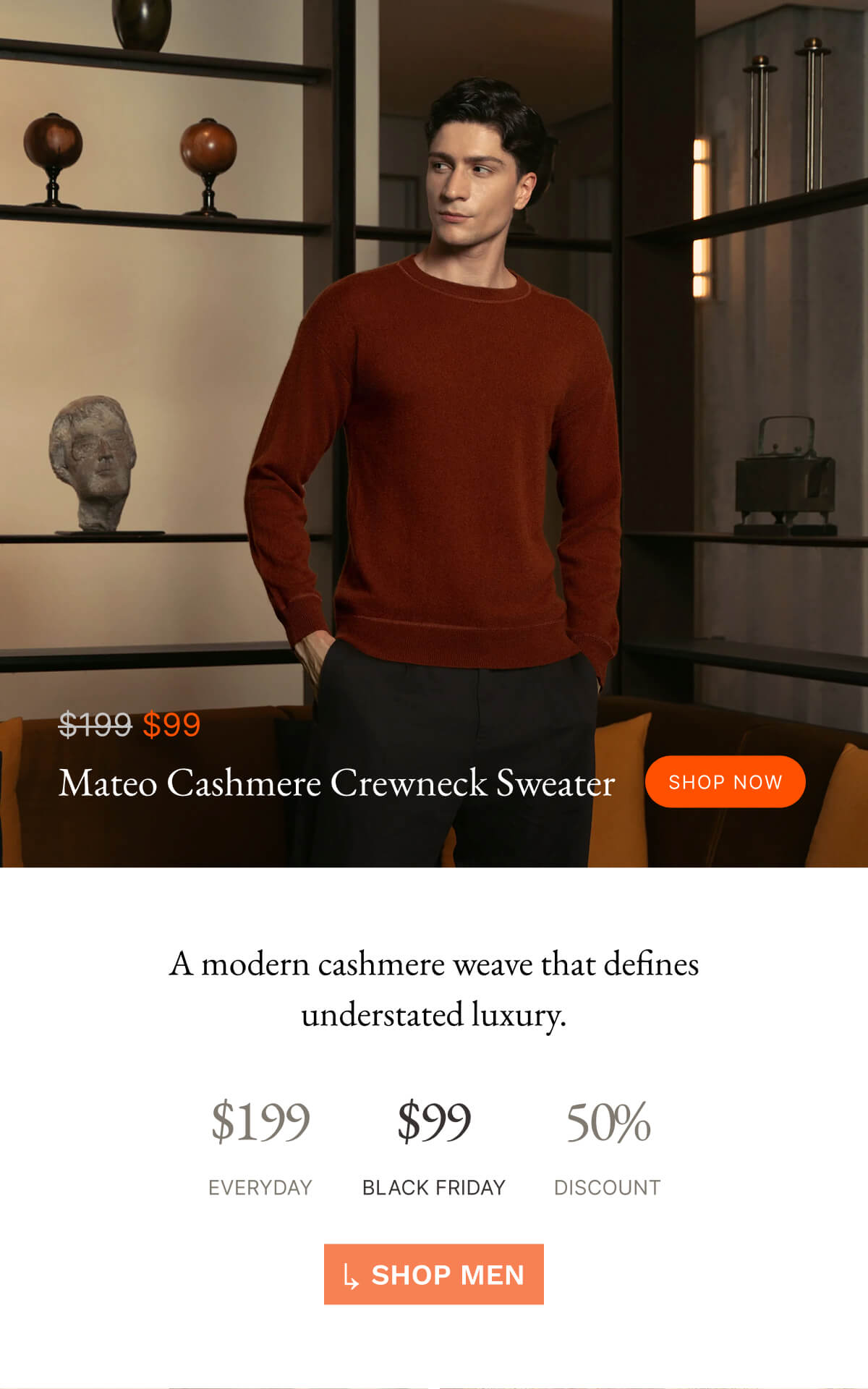Mateo Cashmere Crewneck Sweater
