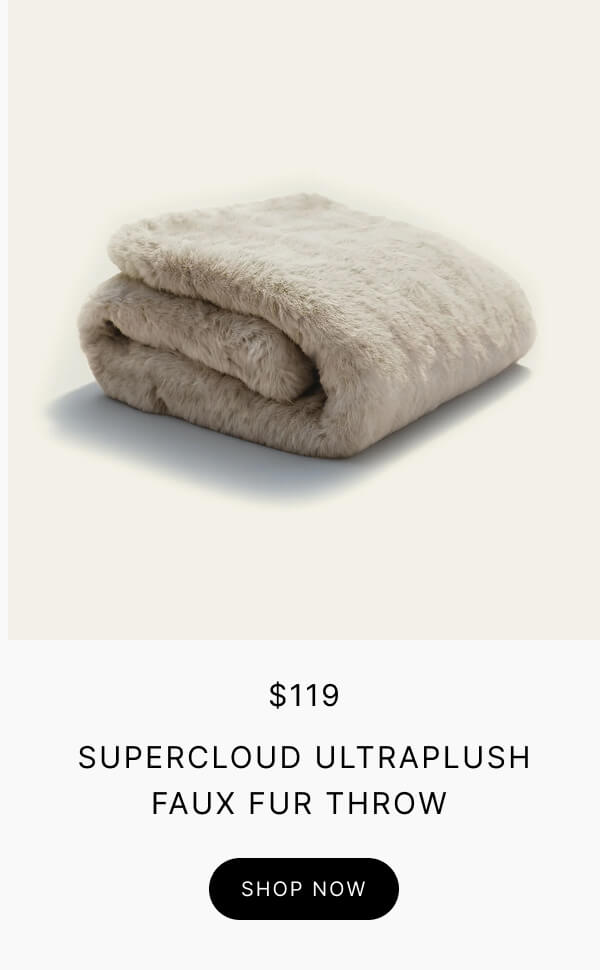 Supercloud Ultraplush Faux Fur Throw