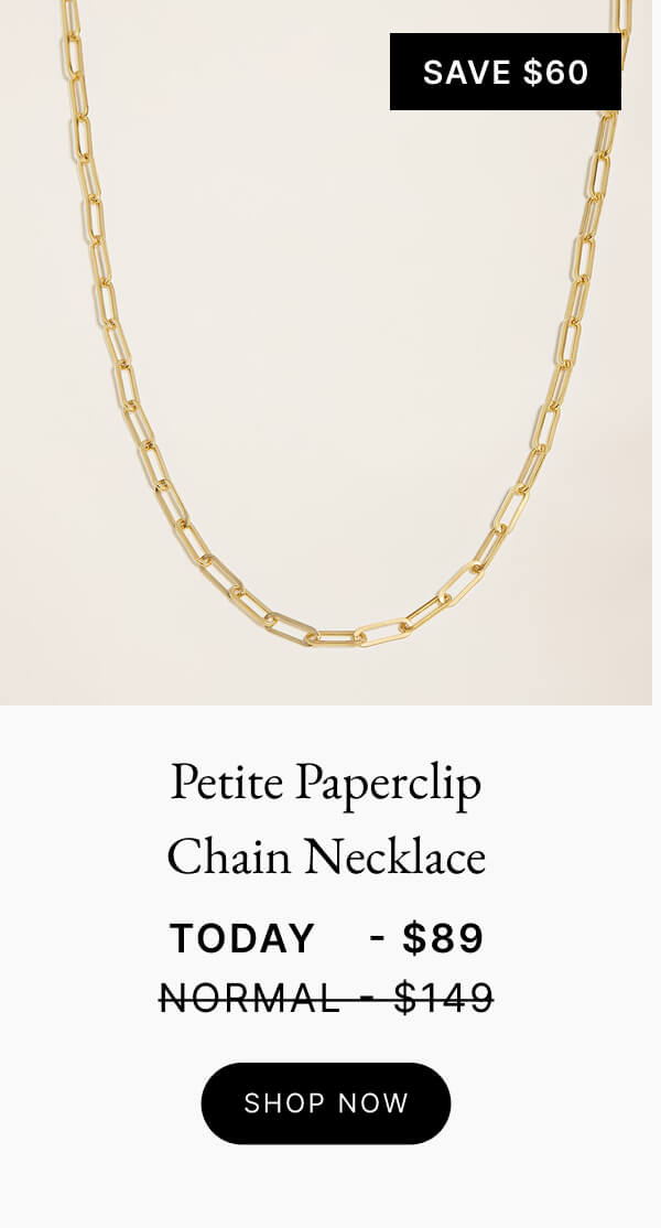 Paperclip Chain Rings Vermeil