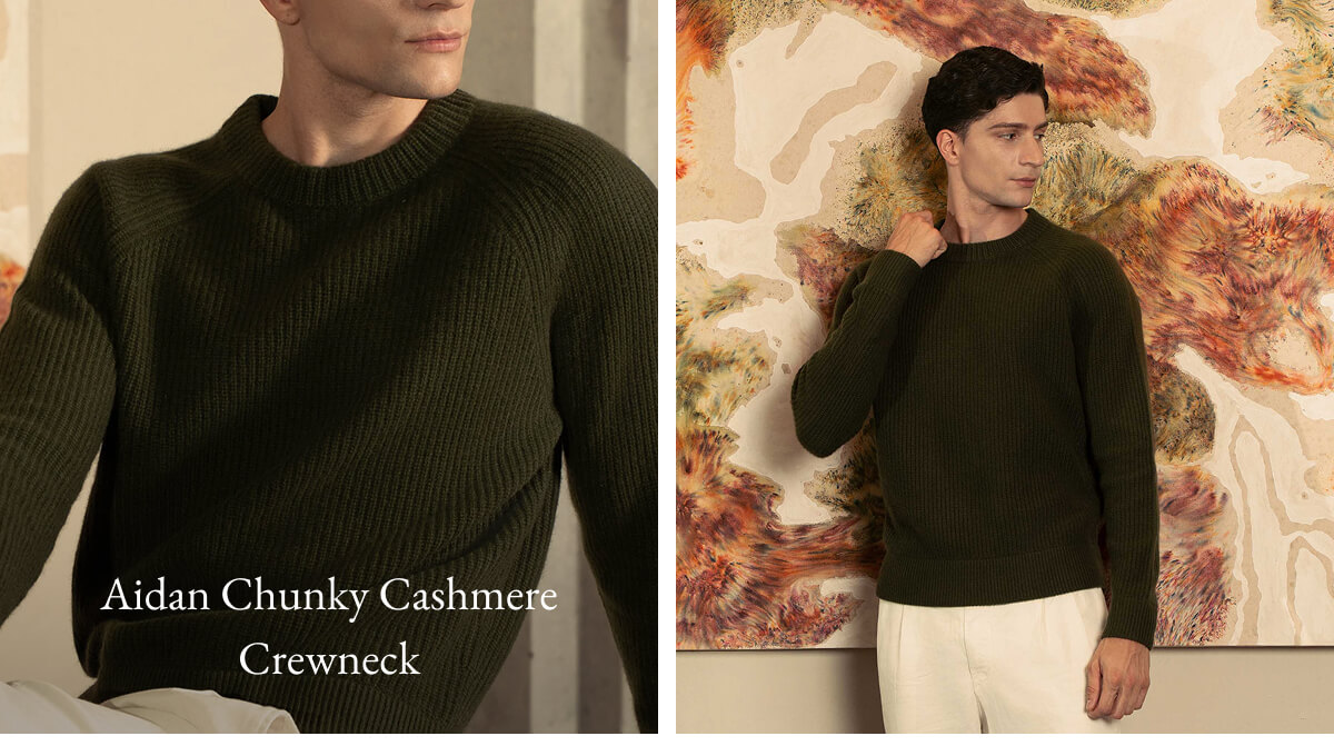 Aidan Chunky Cashmere Crewneck