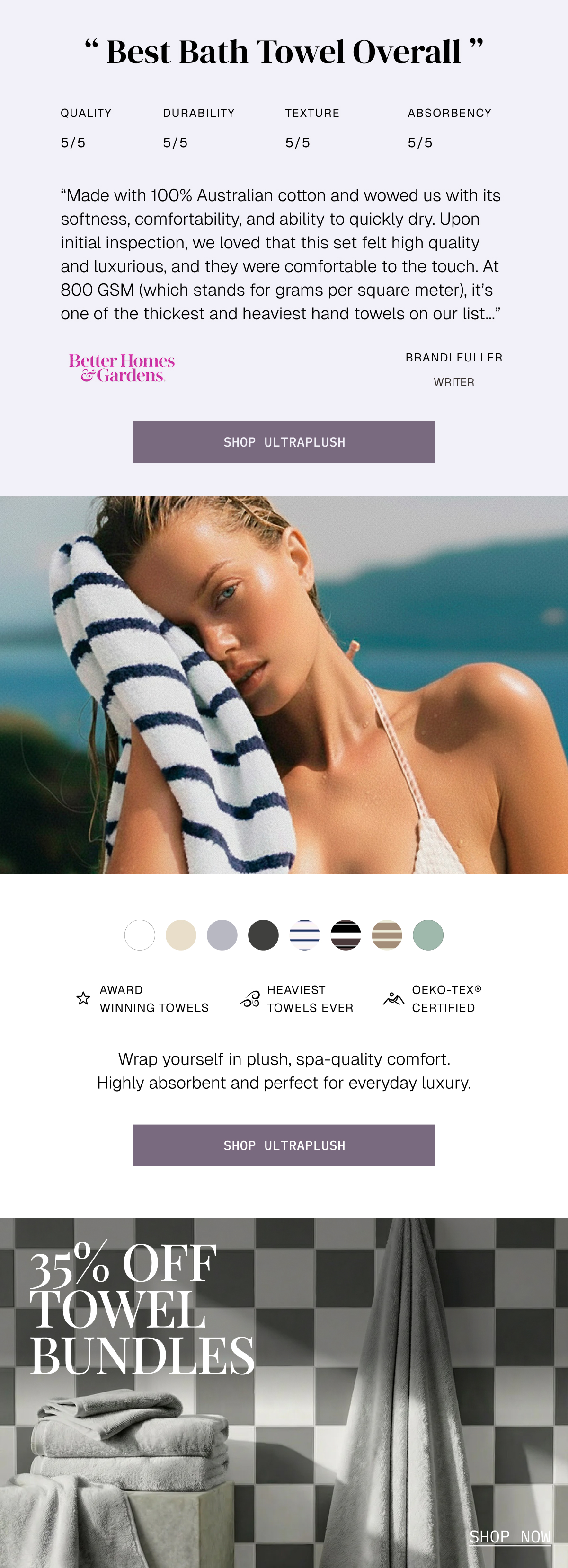 ITALIC | 30% ULTRAPLUSH TOWELS