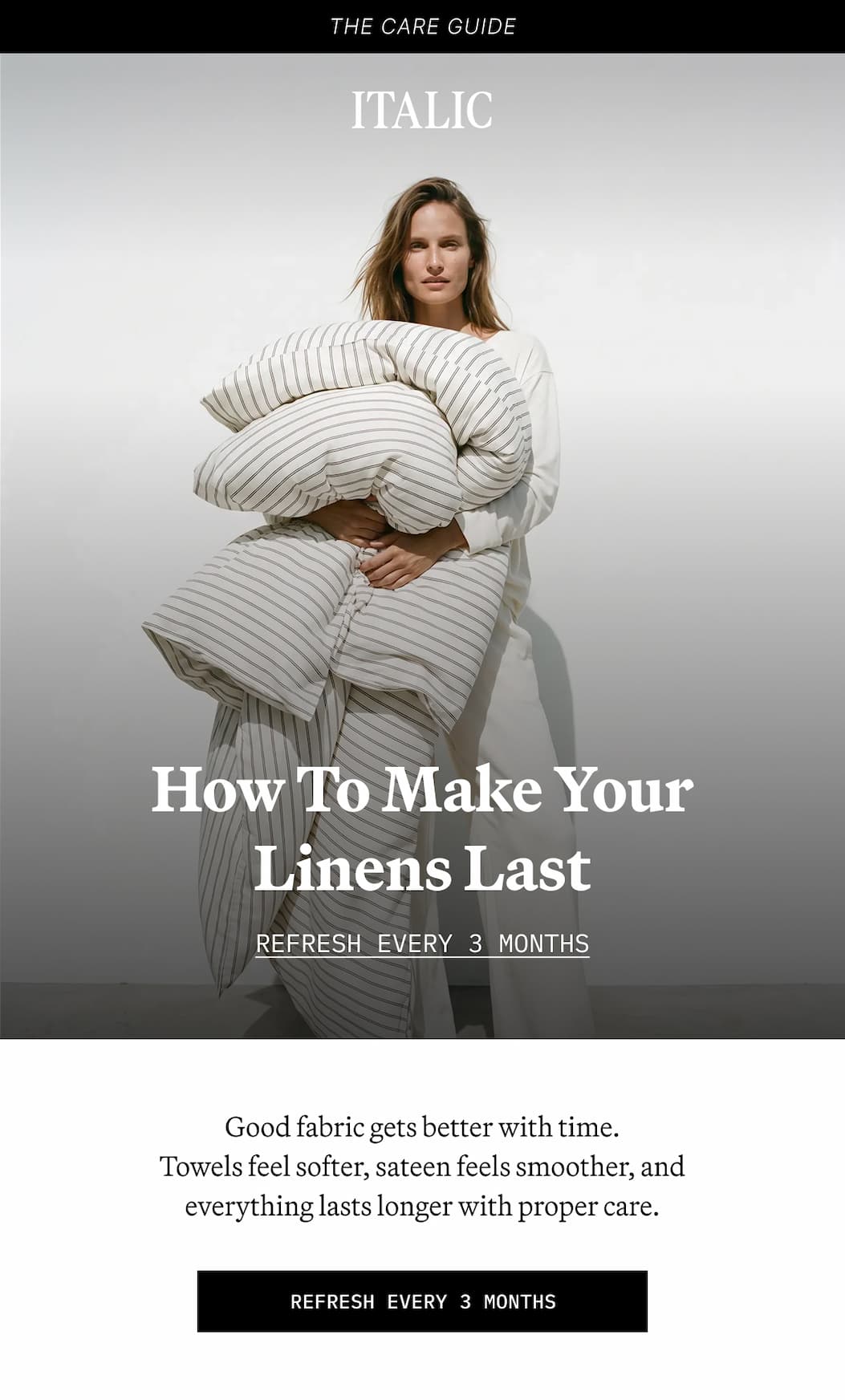 ITALIC | How to make your linen last