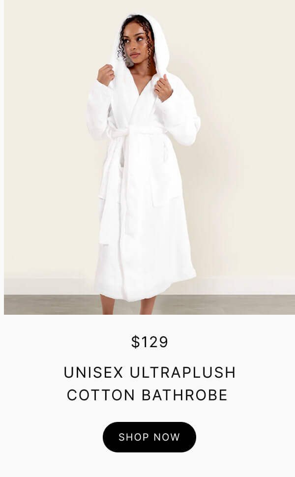 Unisex ultraplush cotton bathrobe