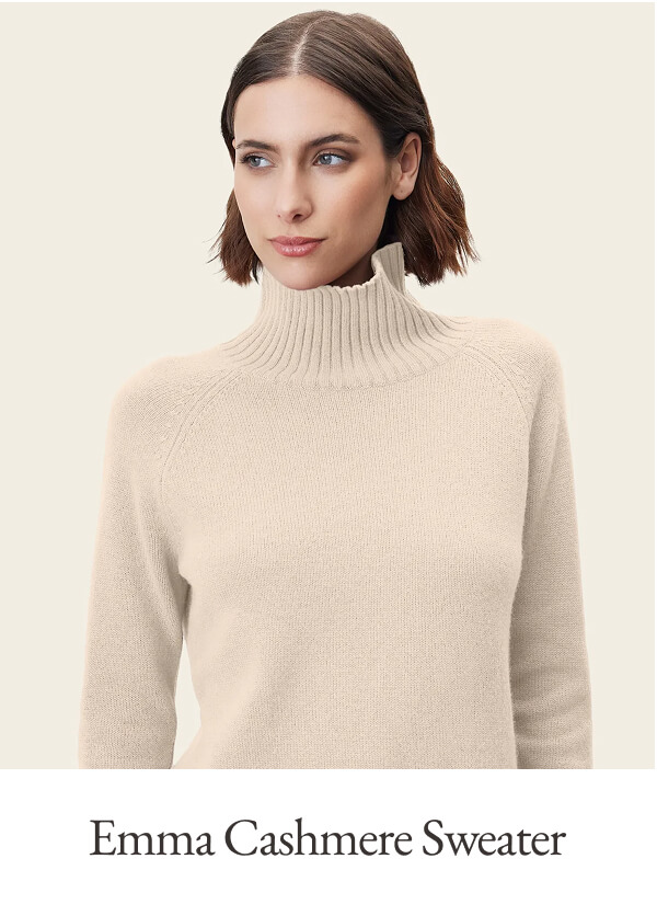 Emma Cashmere Relaxed Turtleneck Sweater