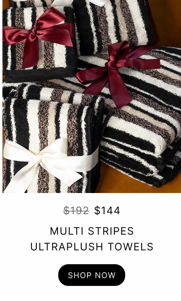 Multi Stripes Ultraplush Towels