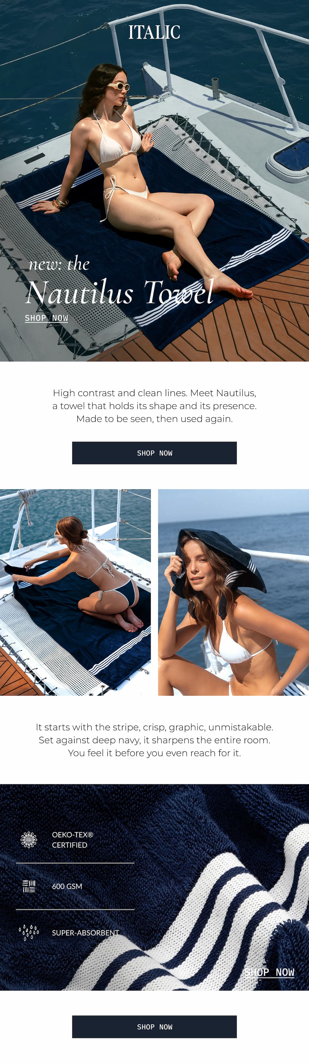 ITALIC | The Nautilus Towel