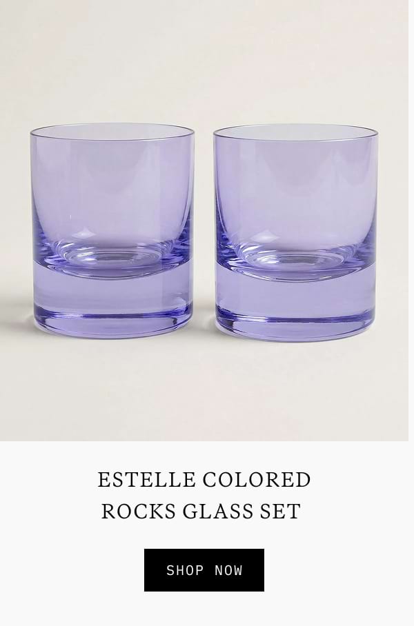 Estelle Colored Rocks Glass Set