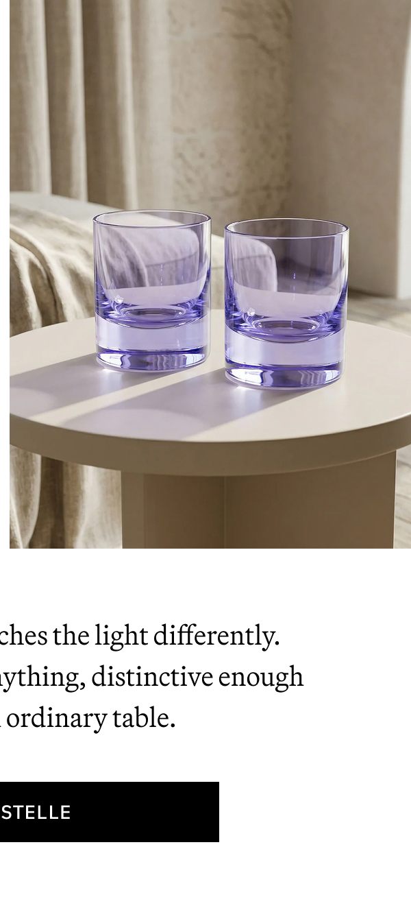 Estelle Colored Rocks Glass Set