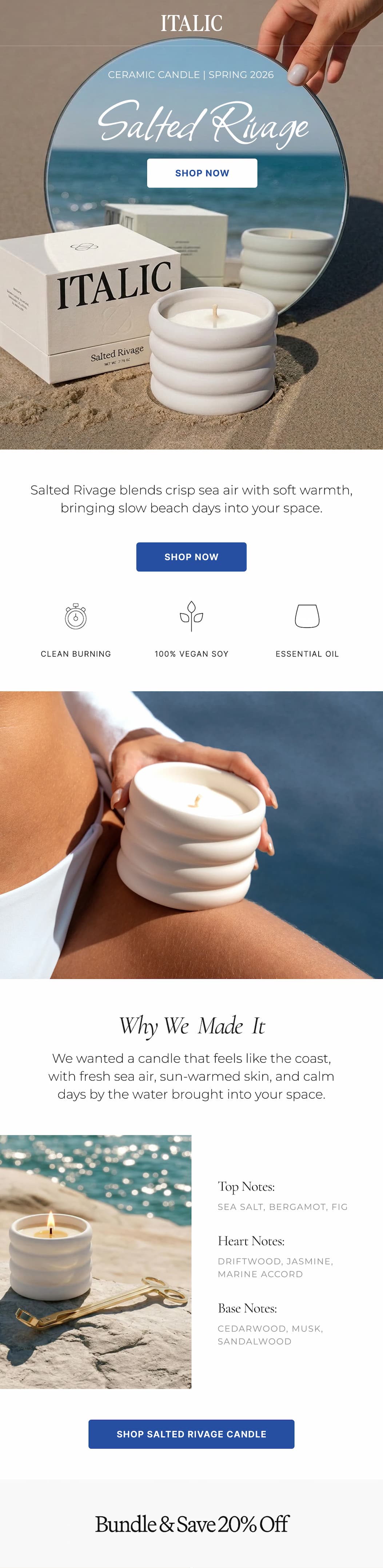 ITALIC | CERAMIC CANDLE