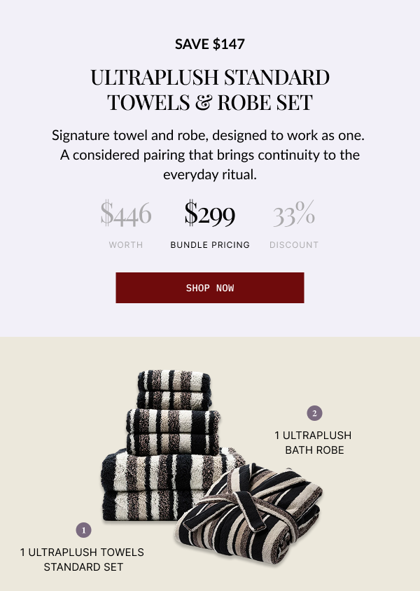 ULTRAPLUSH TOWEL AND ROBE SET