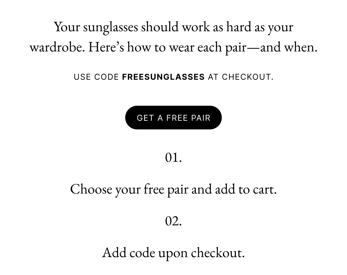 GET A FREE PAIR