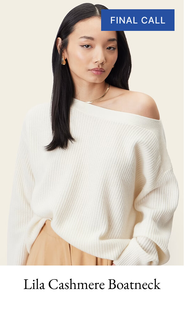 Lila Chunky Cashmere Boatneck