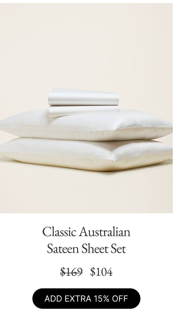 Classic Australian Sateen Sheet Set