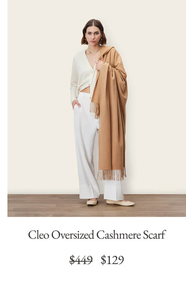 Cleo Oversized Cashmere Scarf