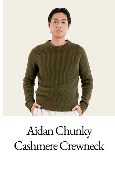 Aidan Chunky Cashmere Crewneck