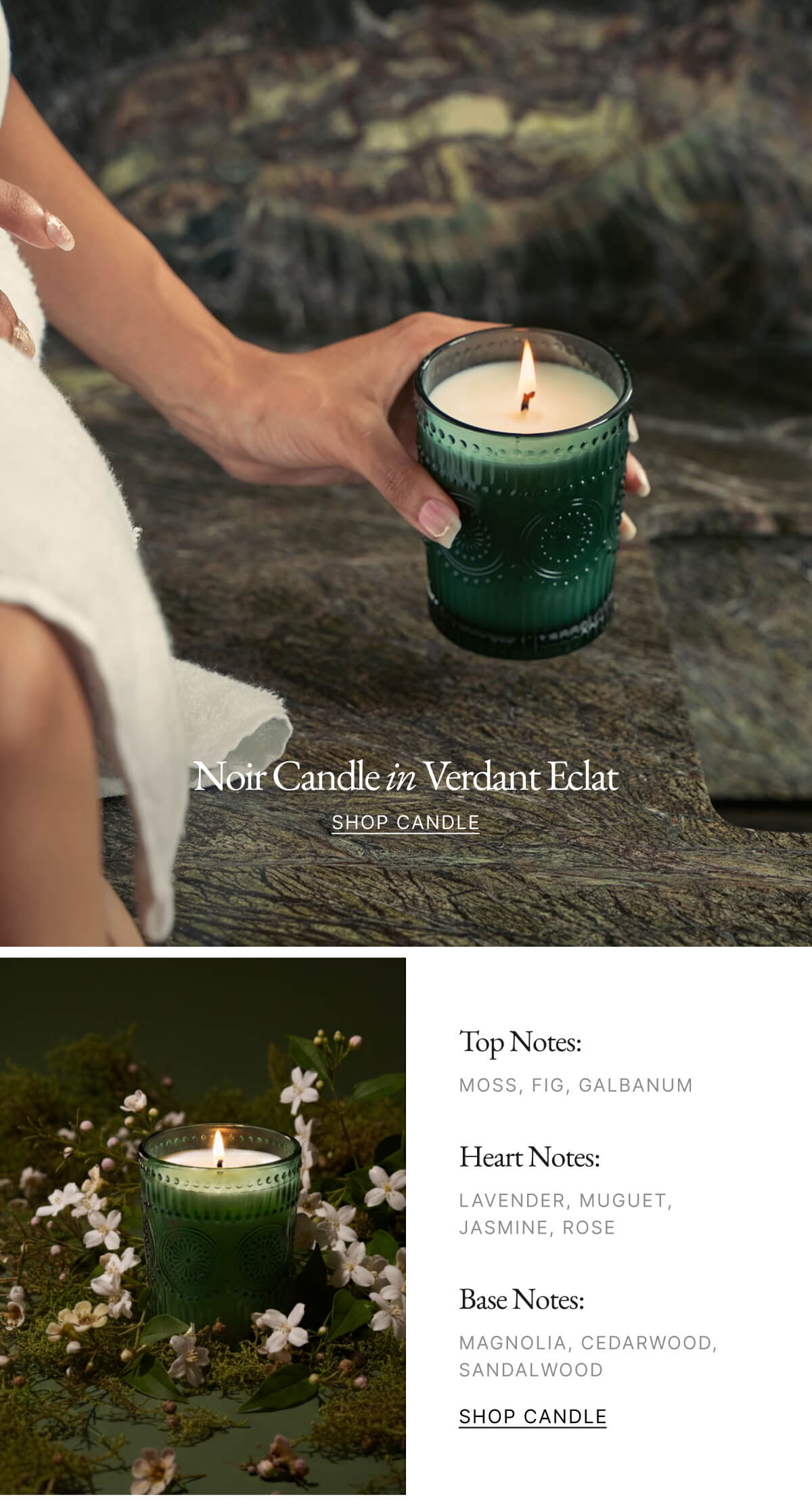 Noir Candle in Verdant Eclat SHOP CANDLE