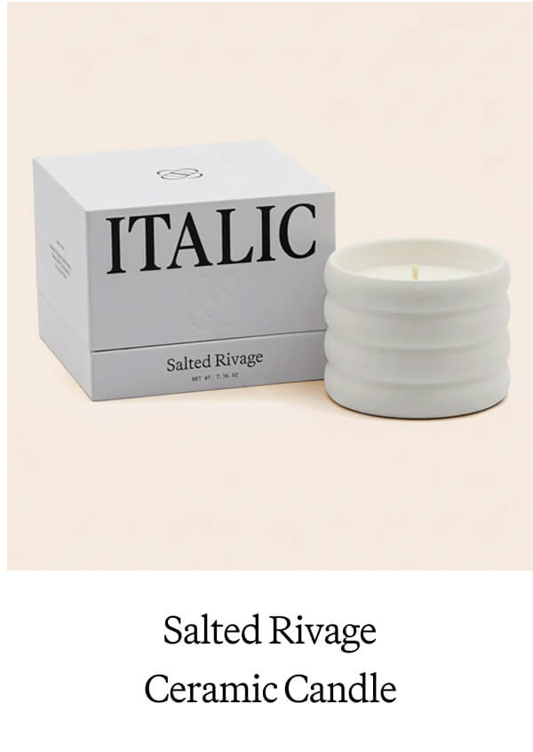 Salted Rivage Ceramic Candle