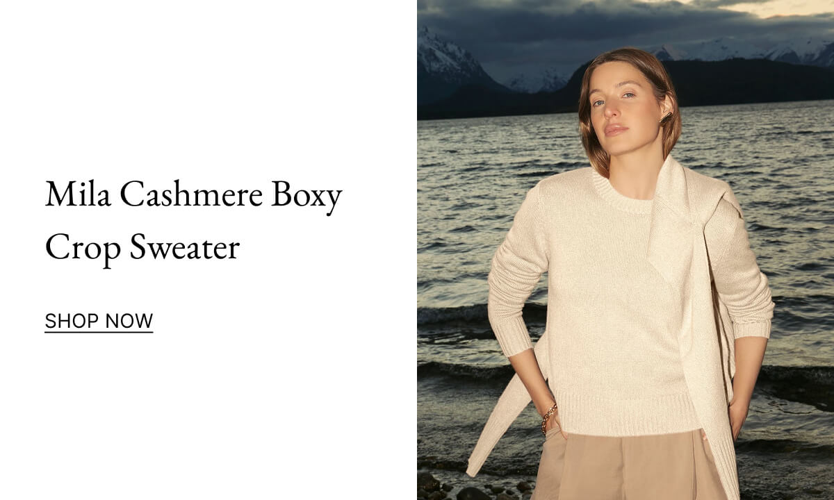 Mila Cashmere Boxy Crop Sweater