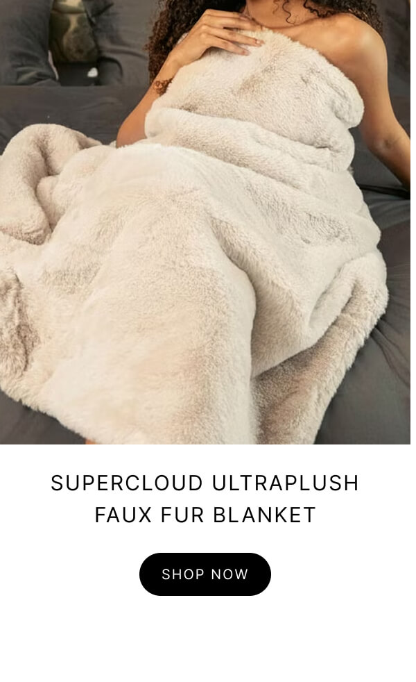 Supercloud Ultraplush Faux Fur Blanket