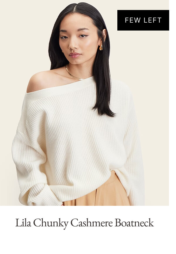 Lila Chunky Cashmere Boatneck