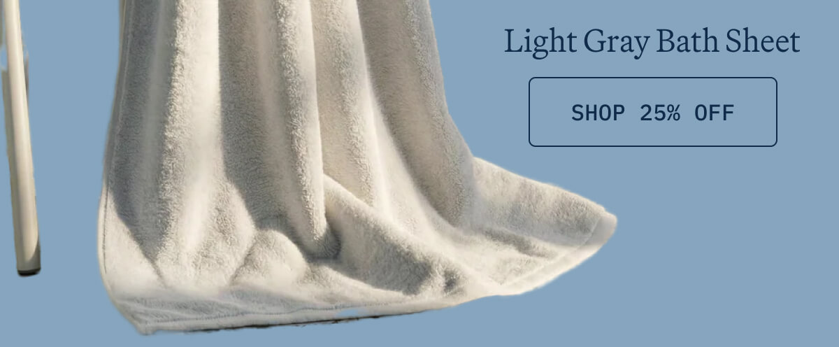 Ultraaplush Light Gray Bath Sheet