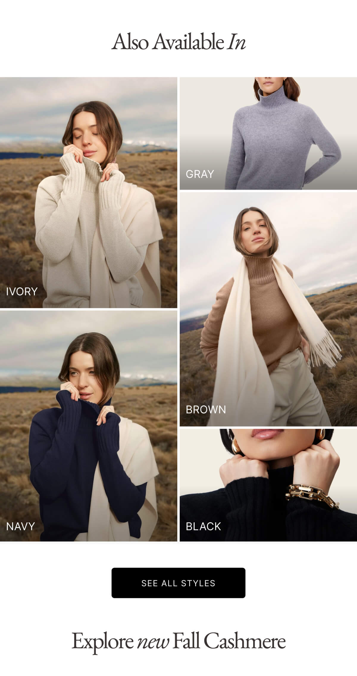 Billie Boyfriend Cashmere CardiganEmma Cashmere Relaxed Turtleneck Sweater