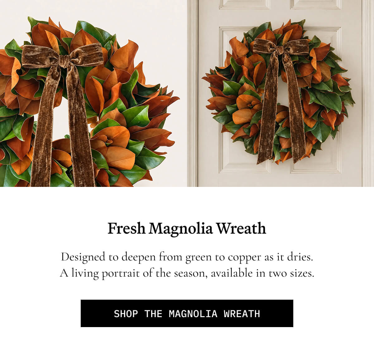 ITALIC | Fresh Magnolia Wreath