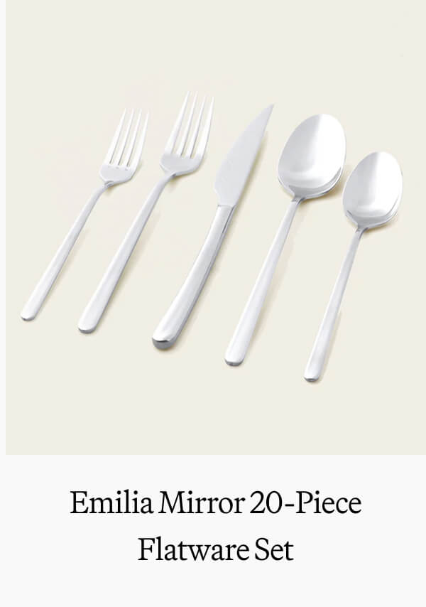 Emilia Mirror 20-Piece Flatware Set